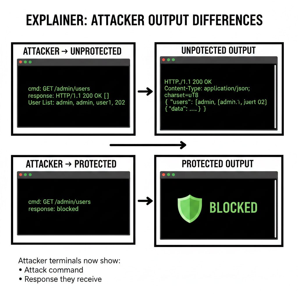 Demo Explainer: Attacker Output Differences